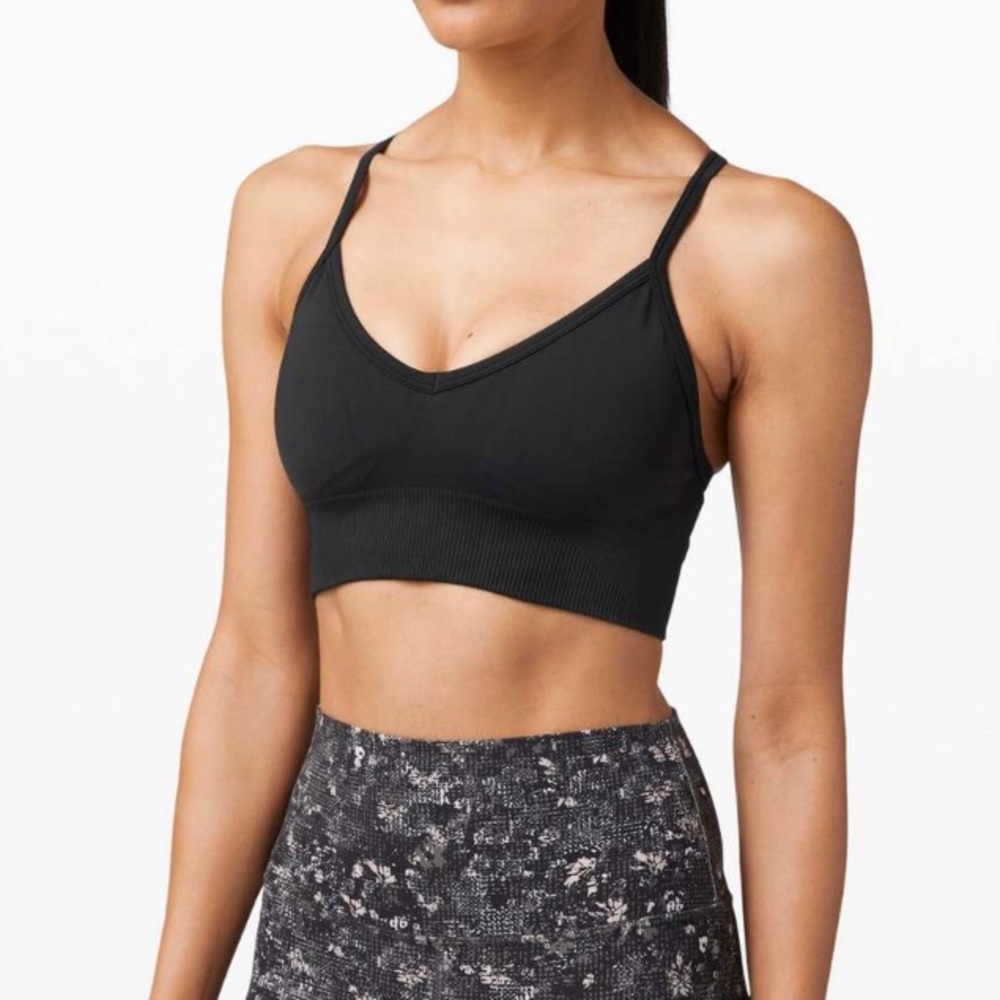 NWOT 💖 Lululemon Ebb to Street Bra *C/D Cup Black